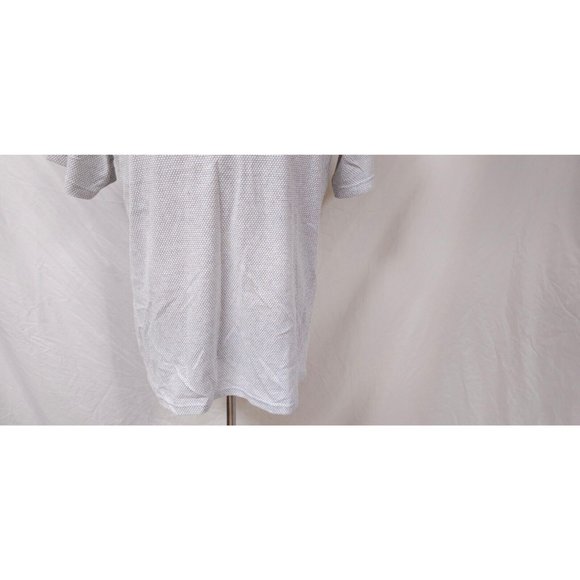 4CO Mens Large Grey Octagon Pattern City Of Los Angeles Short Sleeve Polo Shirt - Picture 3 of 15